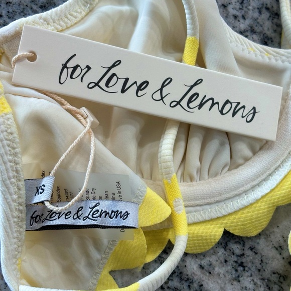 NWT For Love and Lemons x Victorias Secret Floral Dana Swim Top & Bottom - XS - Picture 7 of 7